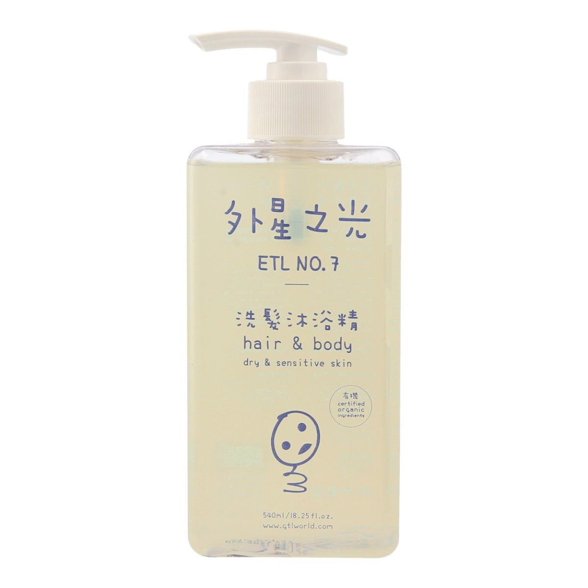 ETL no. 7 Organic Hair And Body Cleanser 540ML